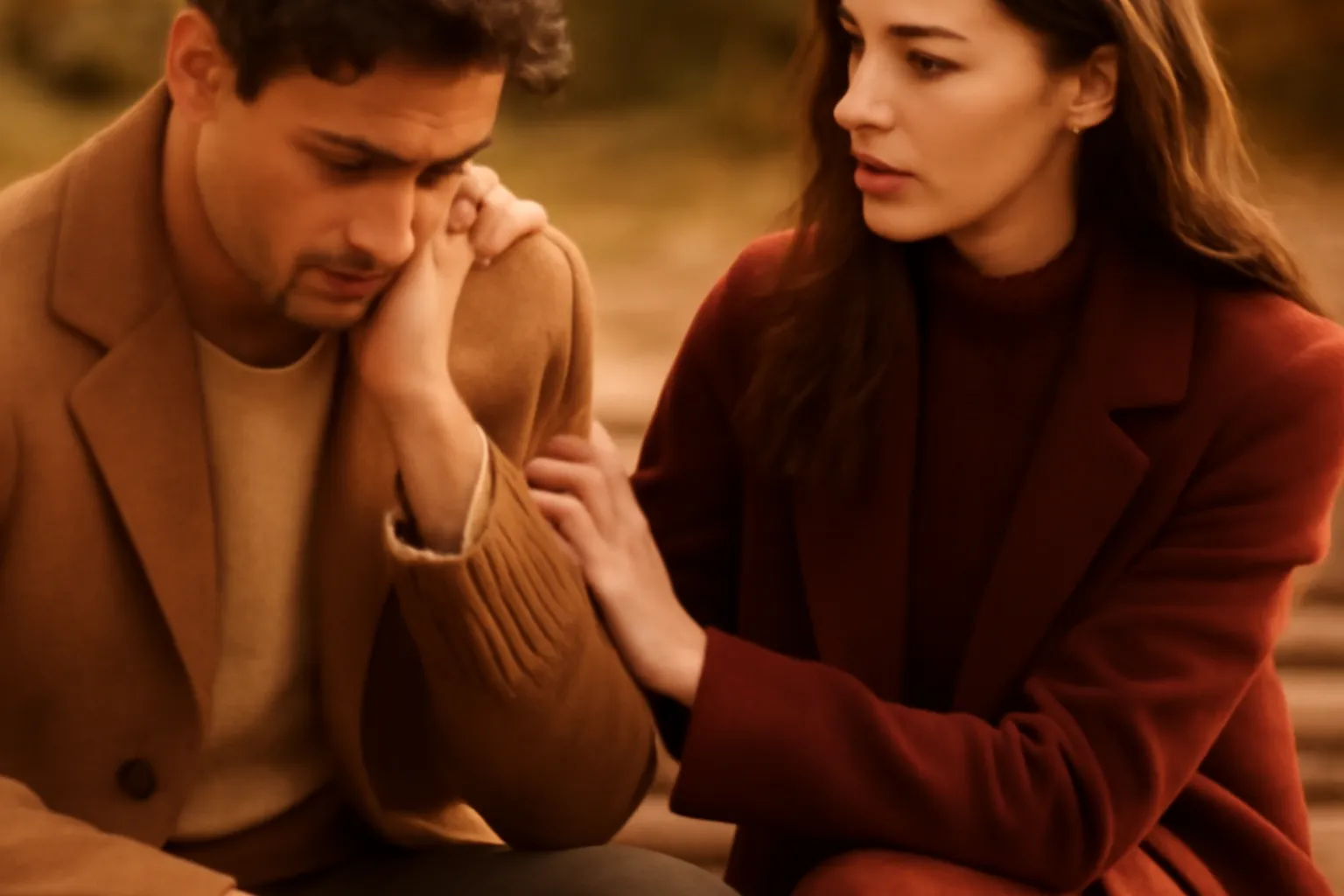Deux personnes en discussion tendue illustrant une dynamique de couple difficile