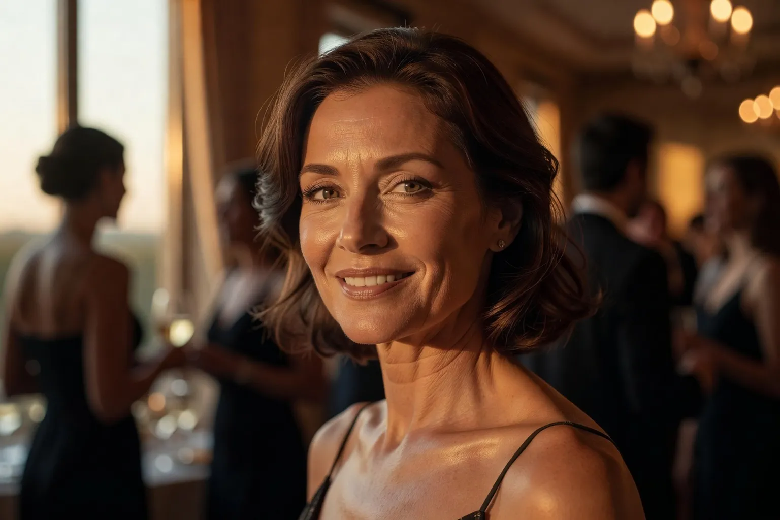 Femme épanouie après 40 ans exprimant une confiance naturelle et une attractivité assumée